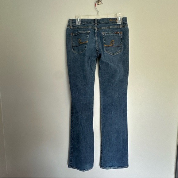 Seven 7 For All Mankind Boot Cut Denim Jean Womens 29 x  33" Y2K  Med Wash - Picture 7 of 12
